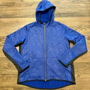 Nike Blue & Black THERMA-FIT Full Zip Hoodie Youth Size XL